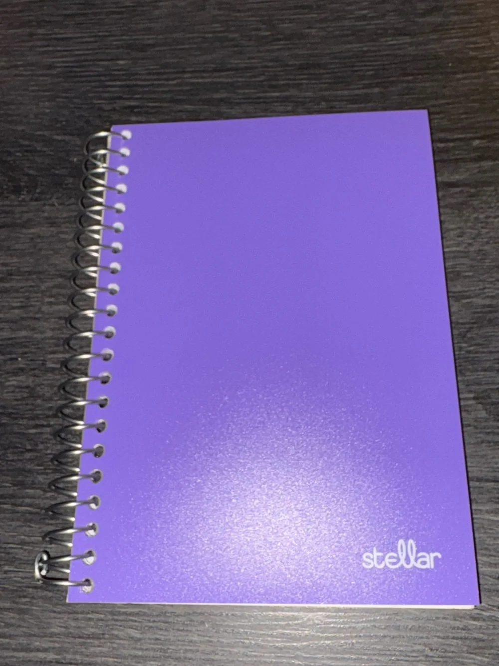 Stellar Purple Spiral Notebook